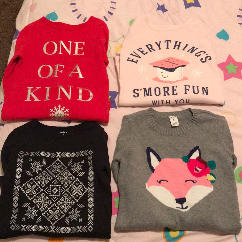 Carter’s girls winter tops (bundle)